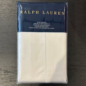 NWT Ralph Lauren RL 624 Sateen Bedskirt in White - Queen